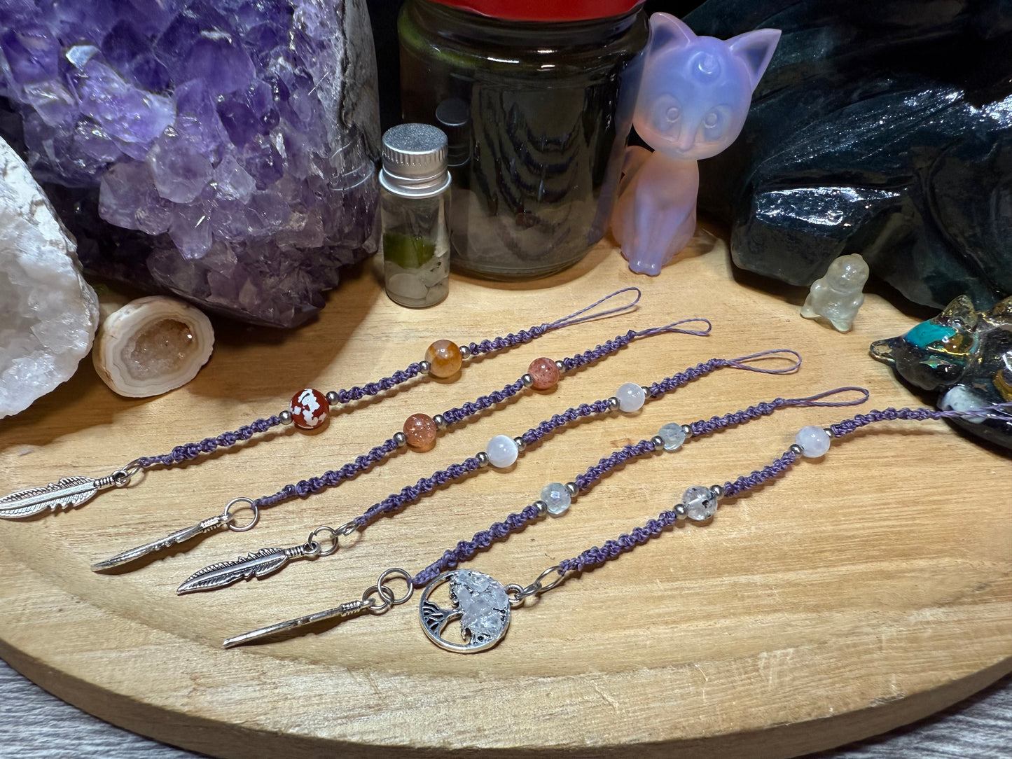 Haarsträhne lila kurz