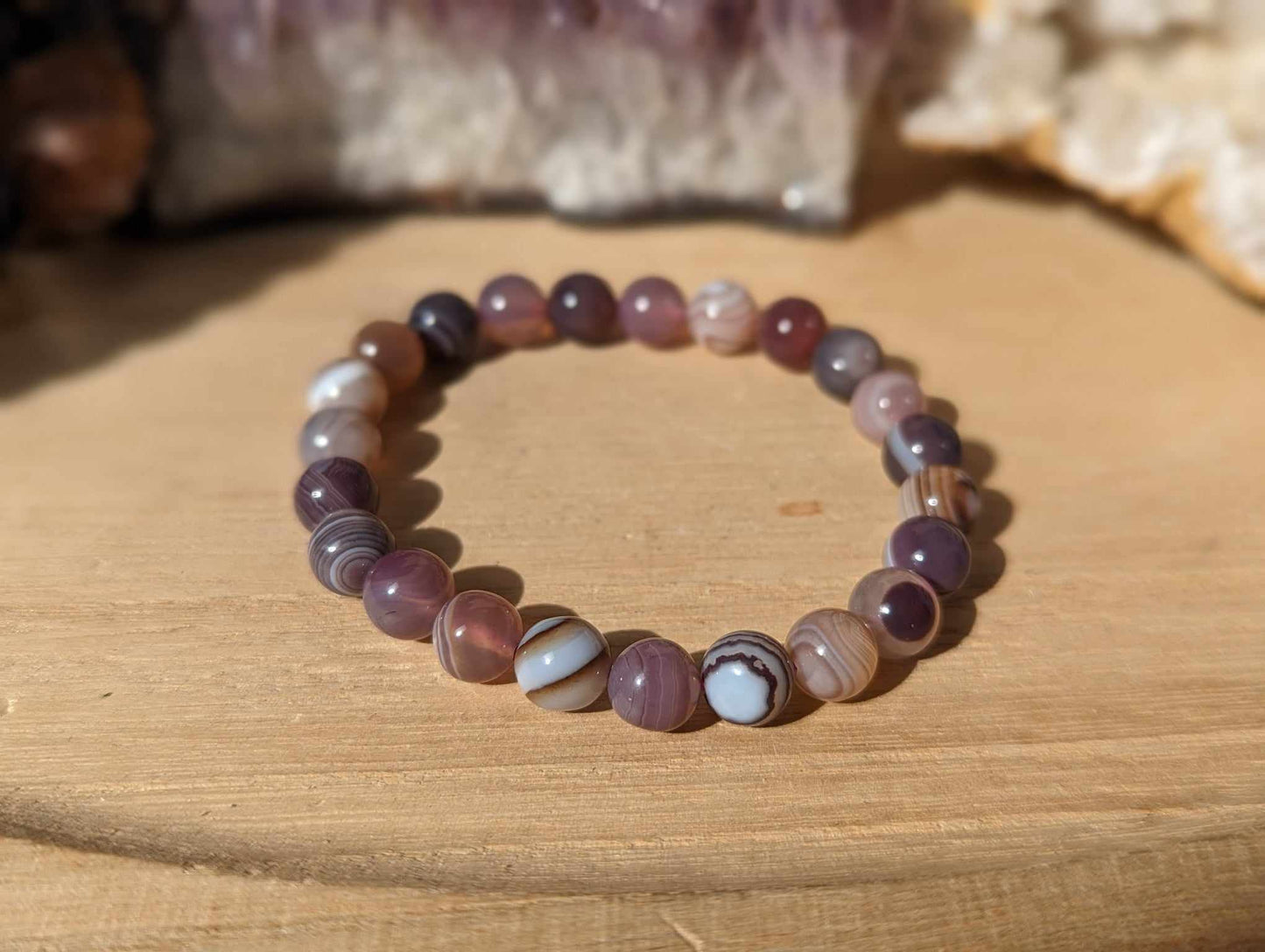 Botswana Achat Armband 6mm