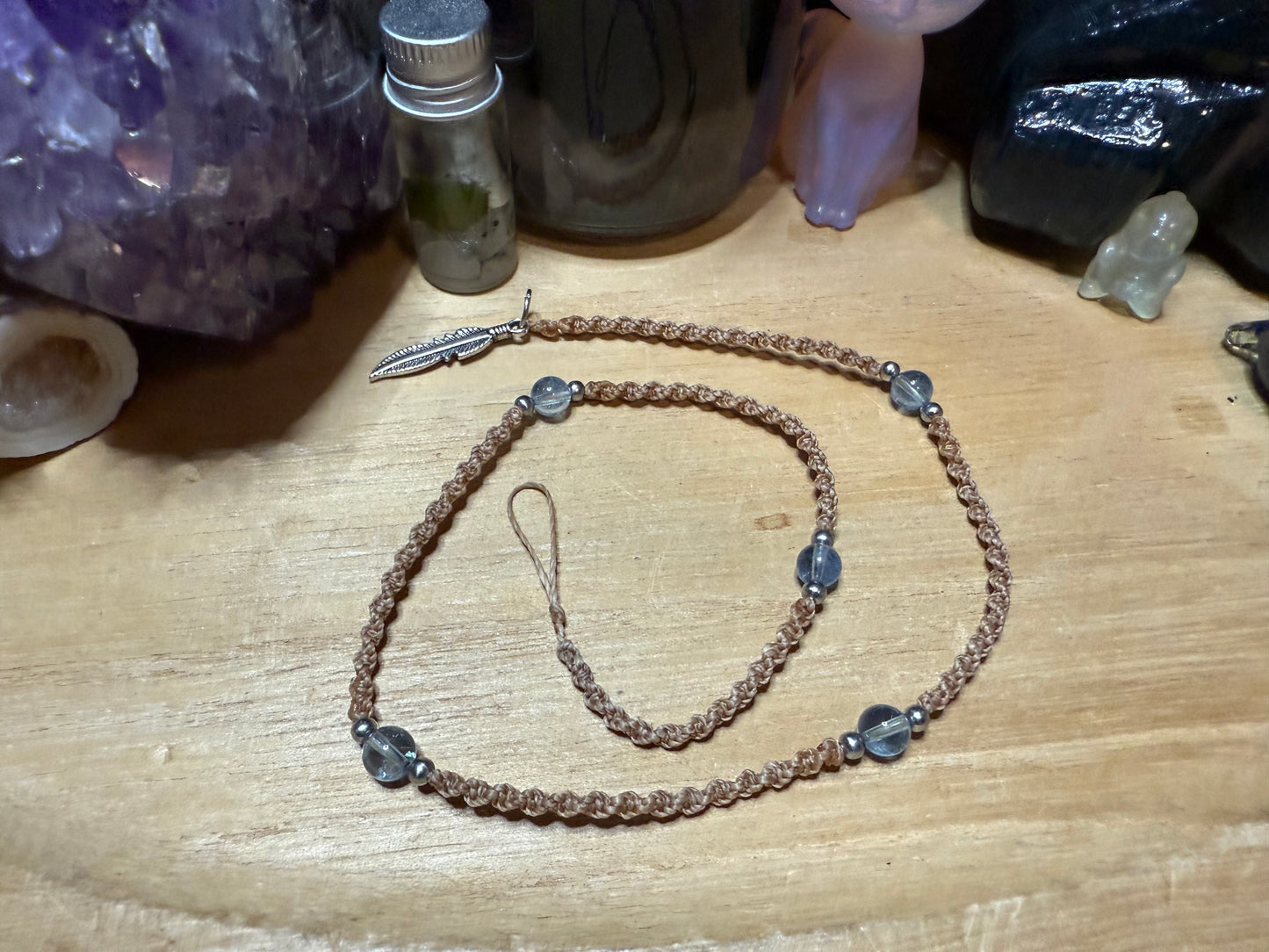 Haarsträhne hellbraun