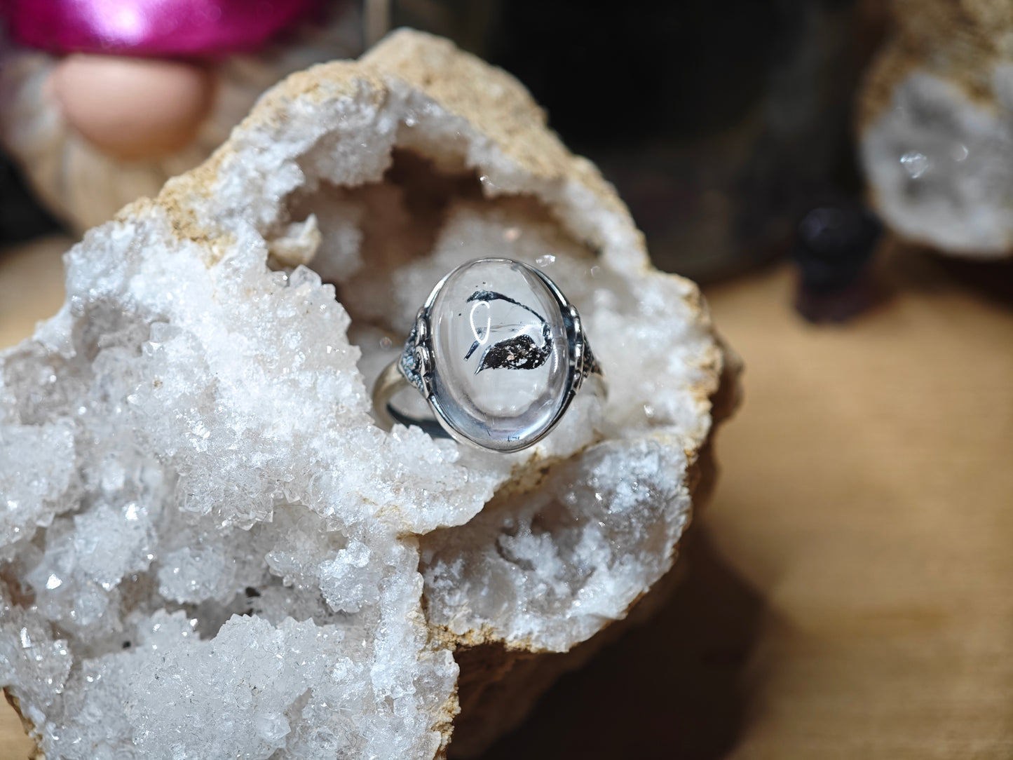 Herkimer Diamant Ring 925er Silber