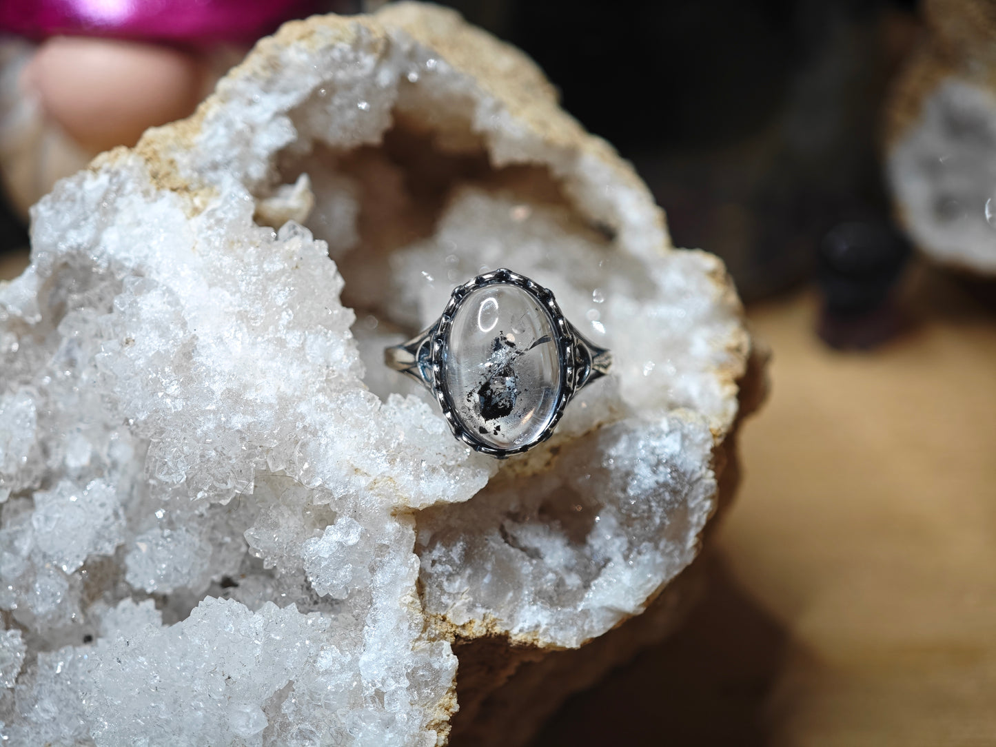 Herkimer Diamant Ring 925er Silber