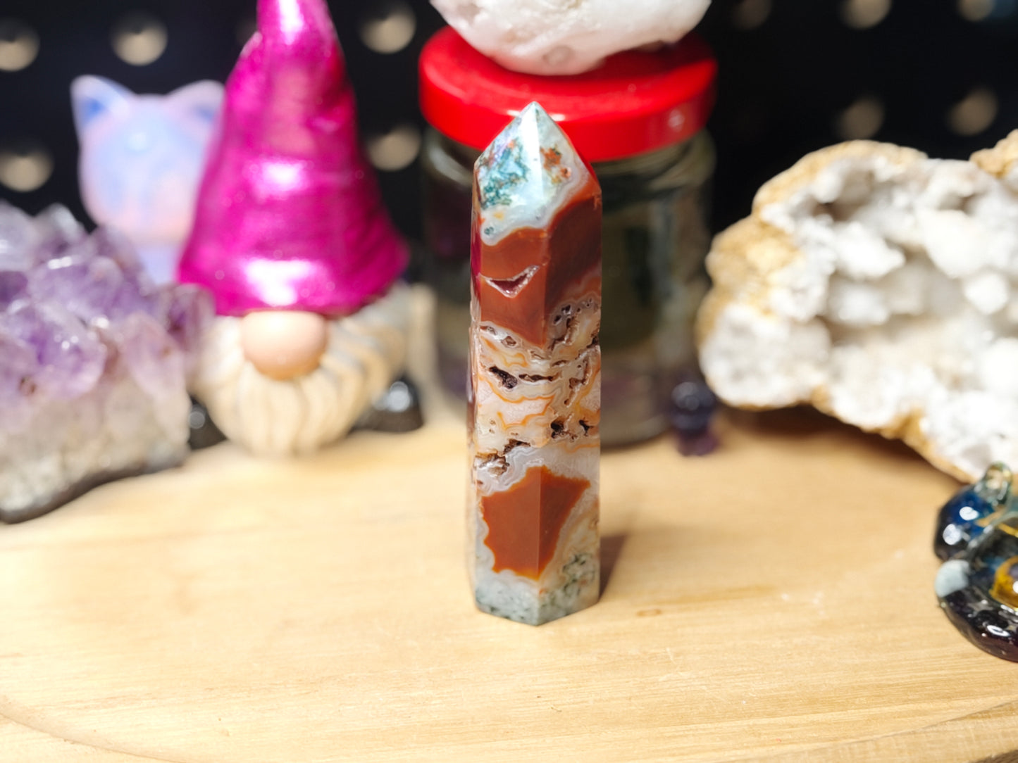 Roter Moosachat Turm