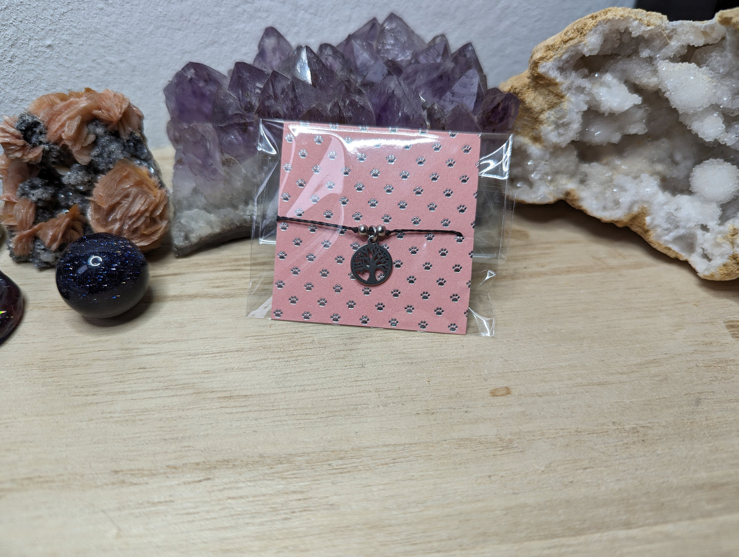 Lebensbaum Makramee Armband