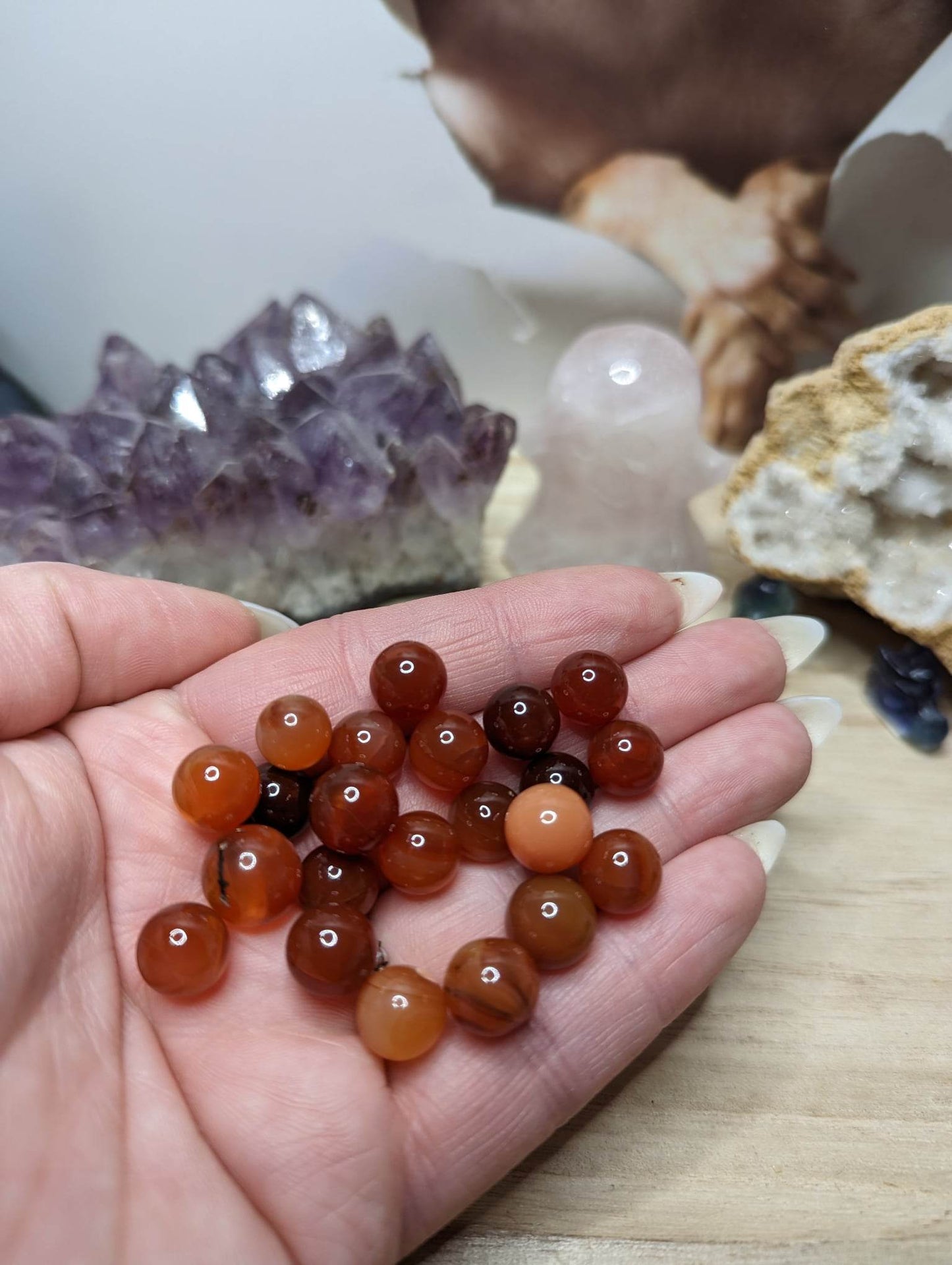 Karneol Mini Kugeln