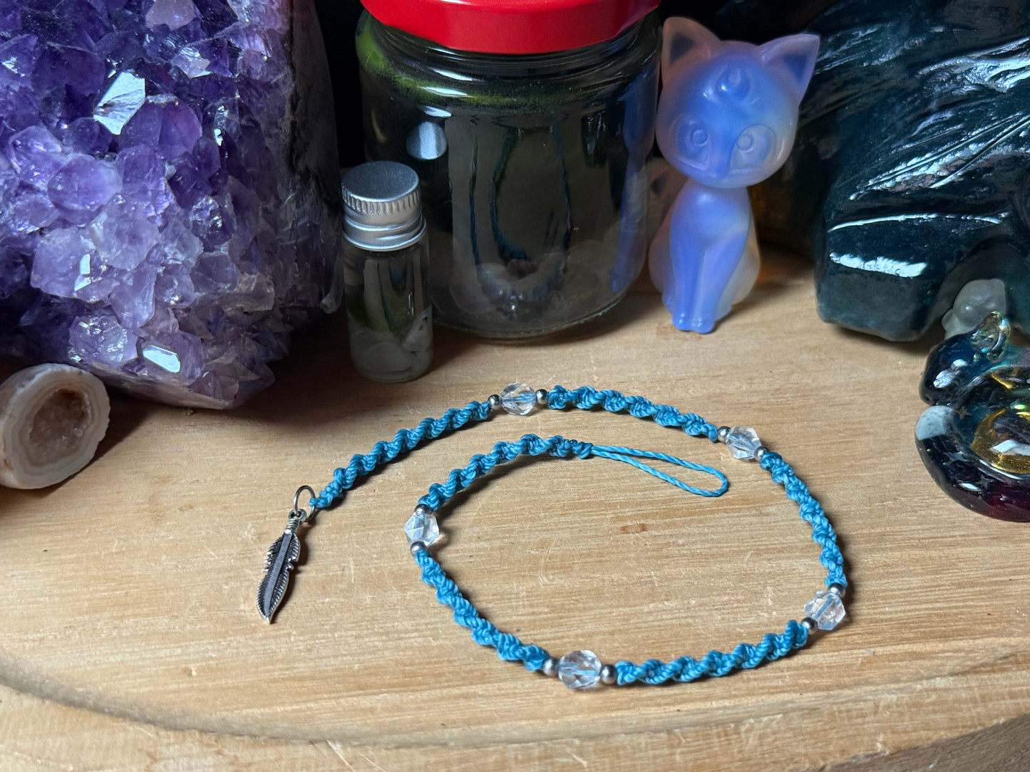 Haarsträhne Türkis