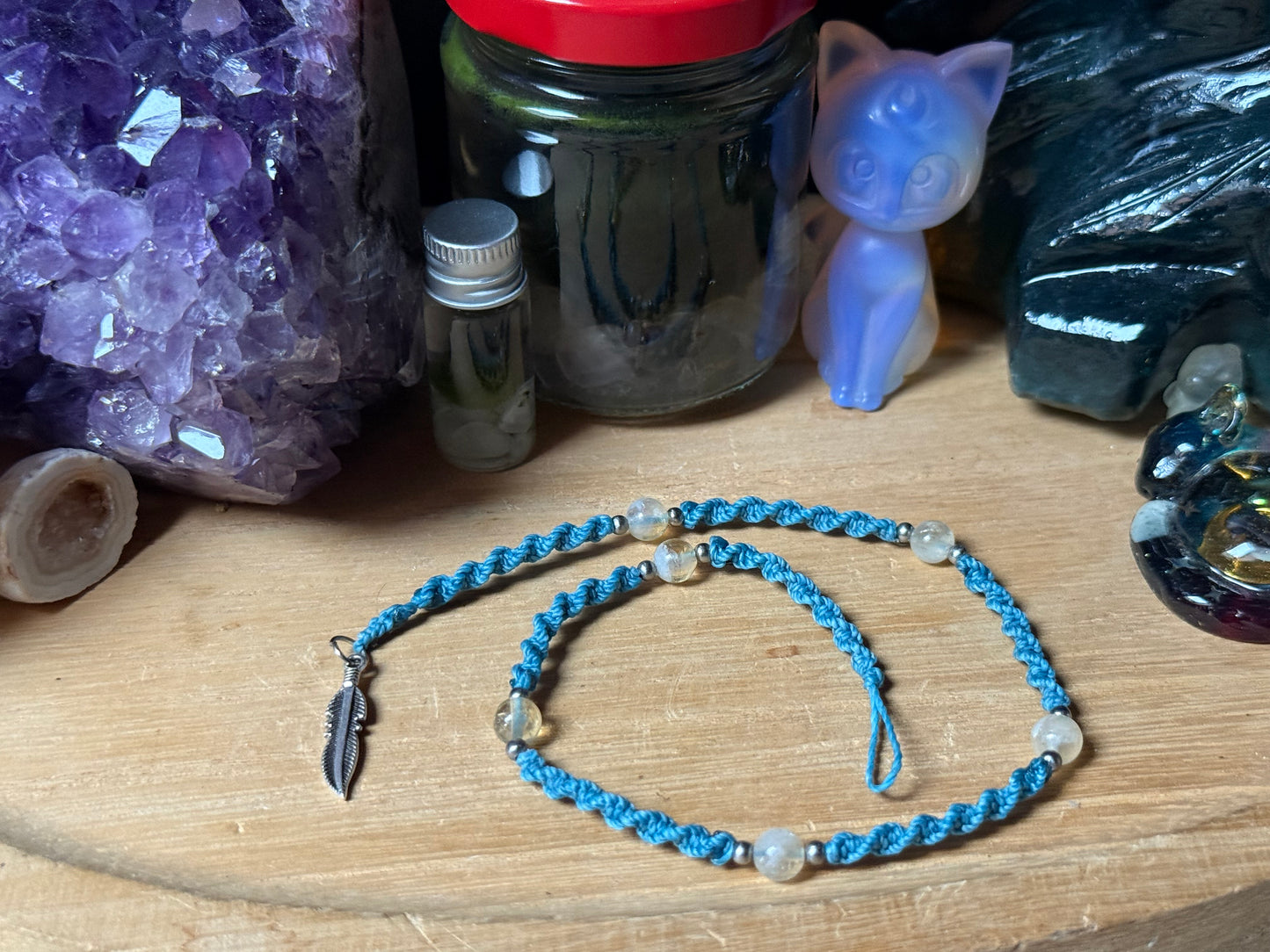 Haarsträhne Türkis