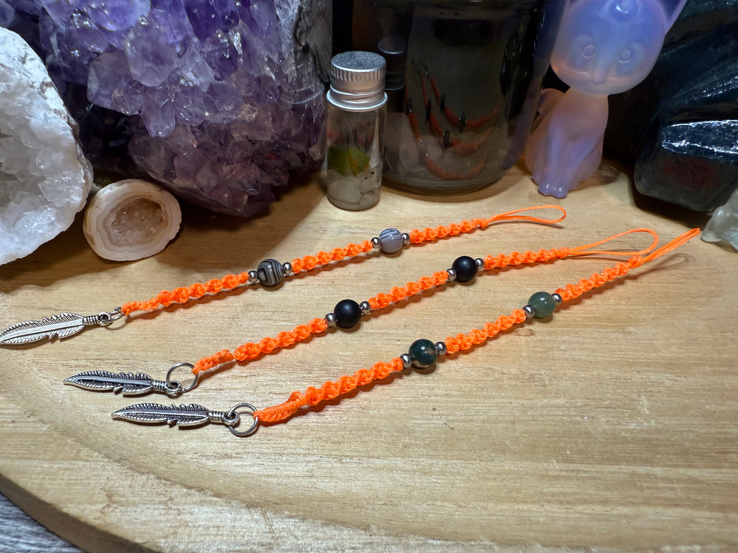 Haarsträhne neonorange kurz