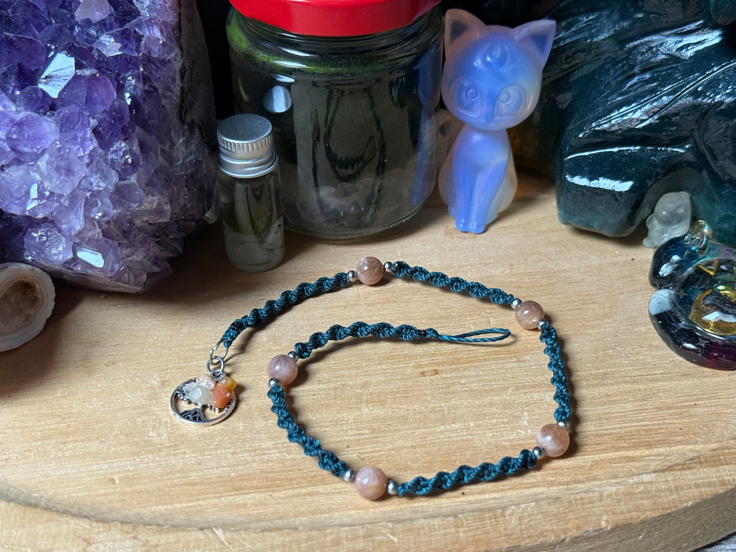 Haarsträhne Tannengrün