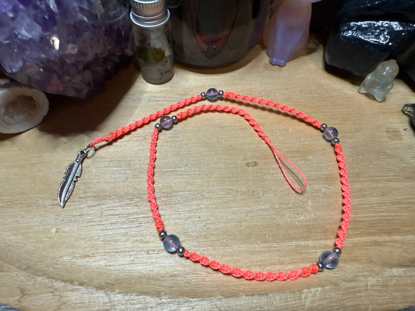 Haarsträhne hellorange