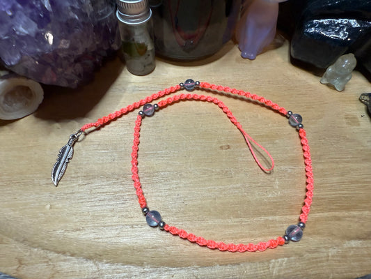 Haarsträhne hellorange