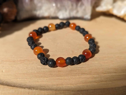 Karneol Lava Armband