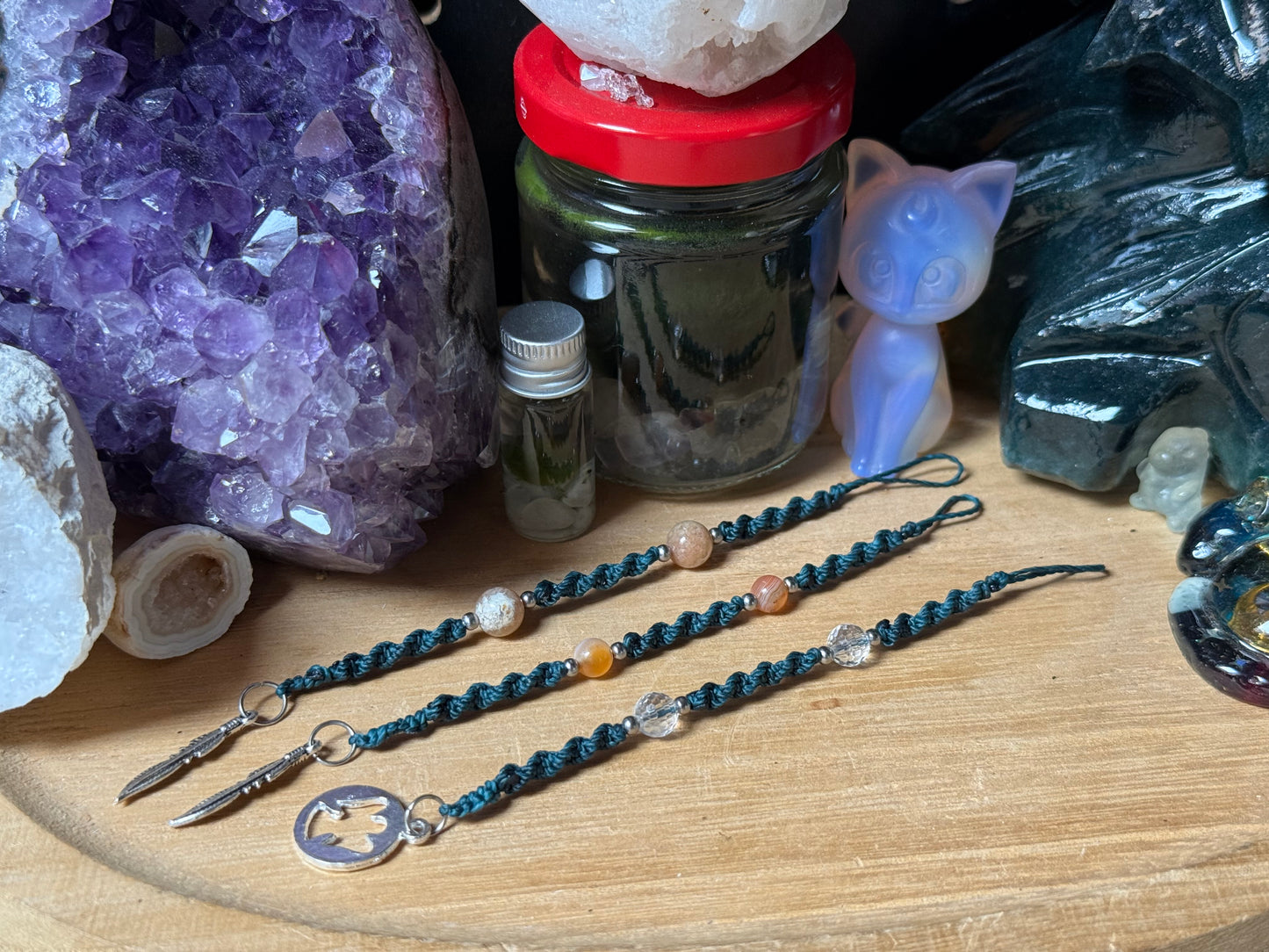 Haarsträhne Tannengrün kurz