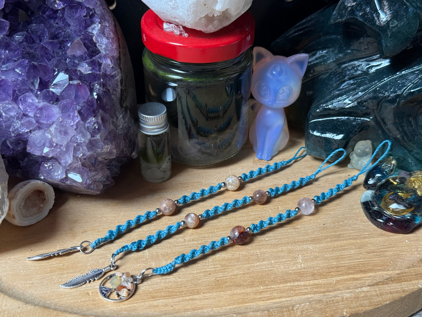 Haarsträhne Türkis kurz