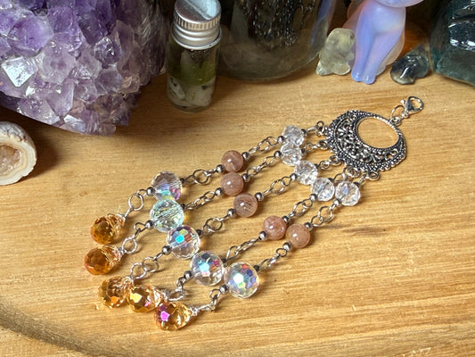 Suncatcher Pfirsich Mondstein