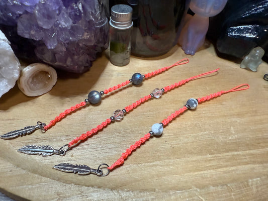 Haarsträhne hellorange kurz