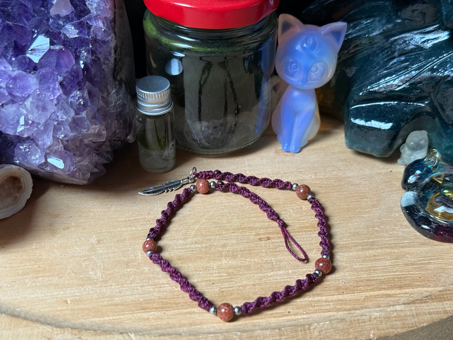 Haarsträhne bordeaux