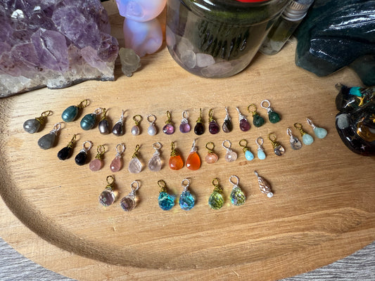 Haarschmuck Strähne Tropfenanhänger