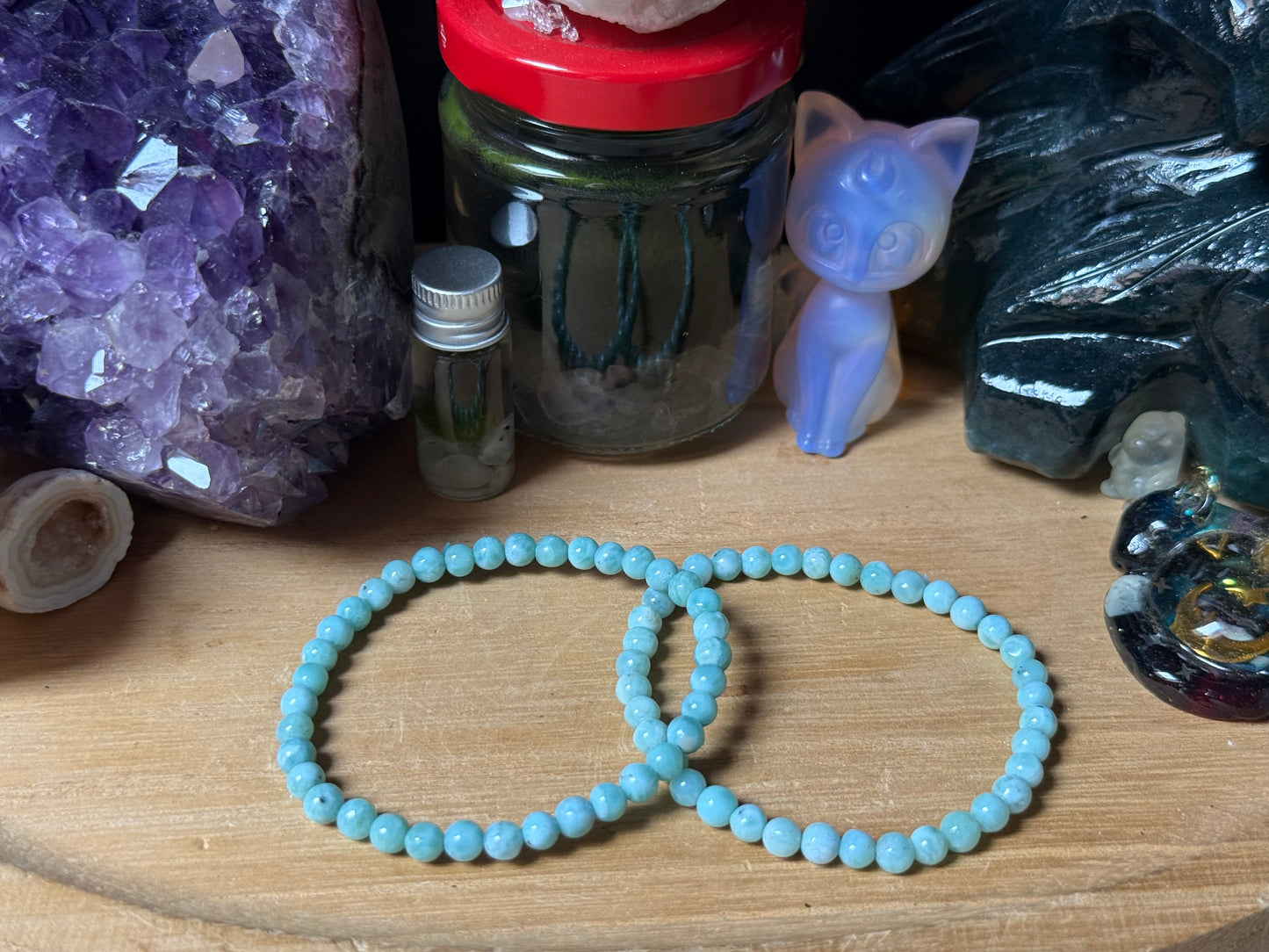 Larimar Armband 4mm