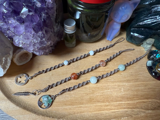 Haarsträhne beige kurz