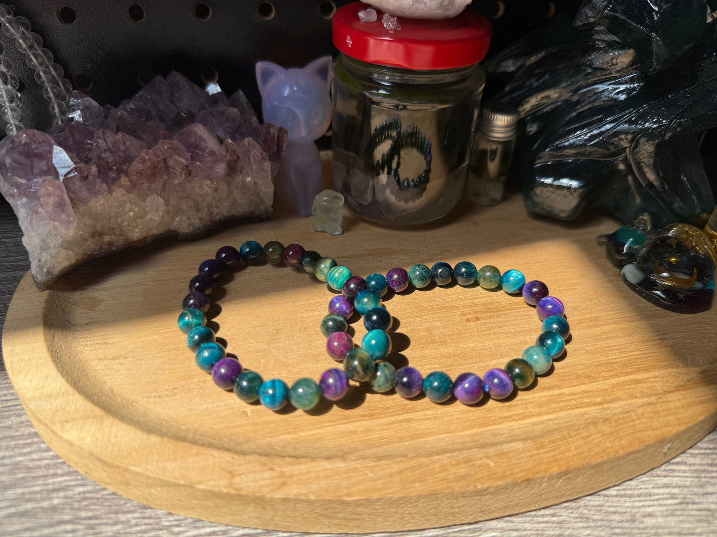Galaxy Tigerauge Armband 8mm