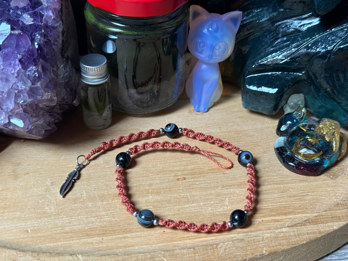 Haarsträhne mittelbraun