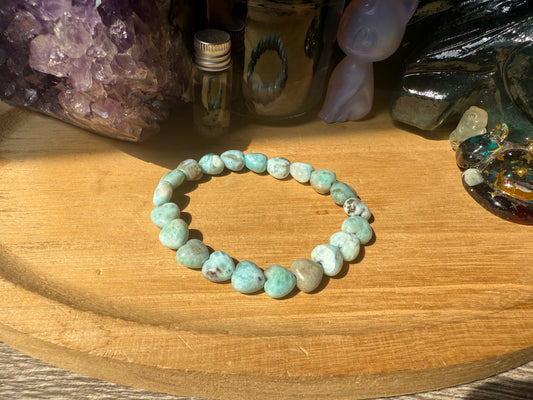 Larimar Herz Armband