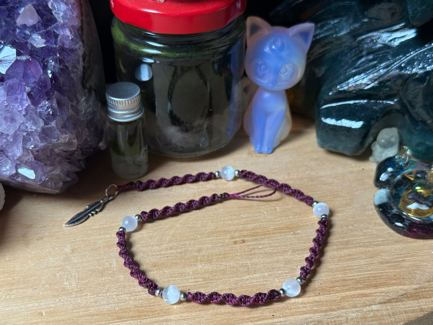 Haarsträhne bordeaux