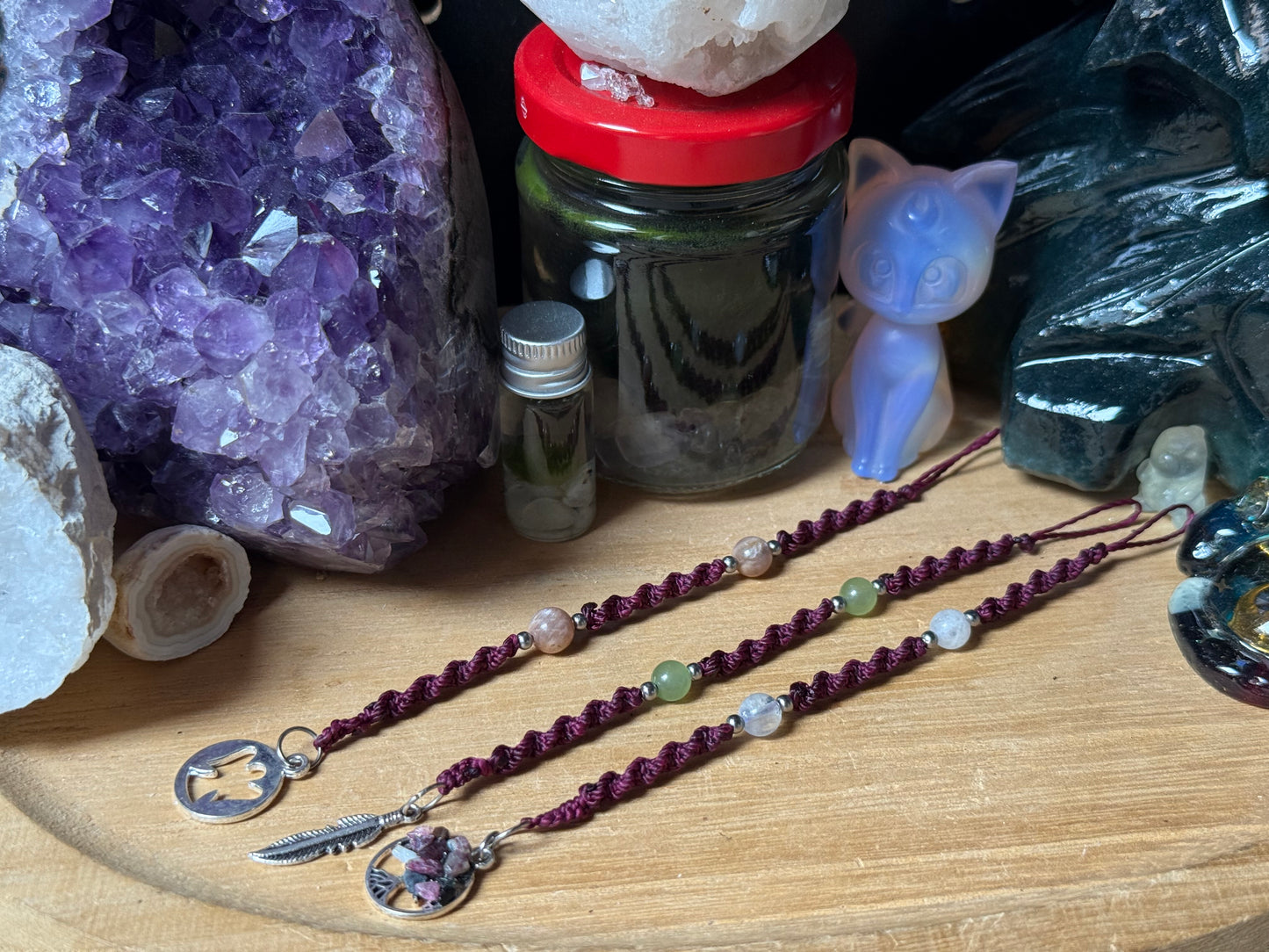 Haarsträhne Bordeaux kurz