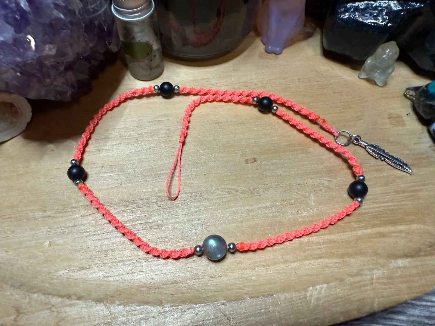 Haarsträhne hellorange