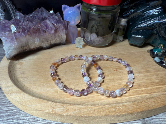 Amethyst Citrin Armband 6mm