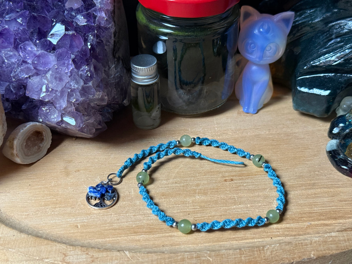 Haarsträhne Türkis