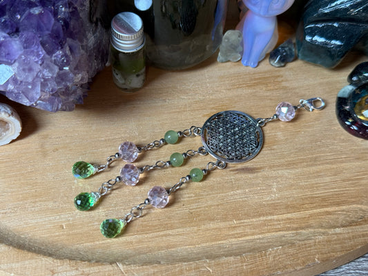 Suncatcher Frühling Lebensbaum Prehnit