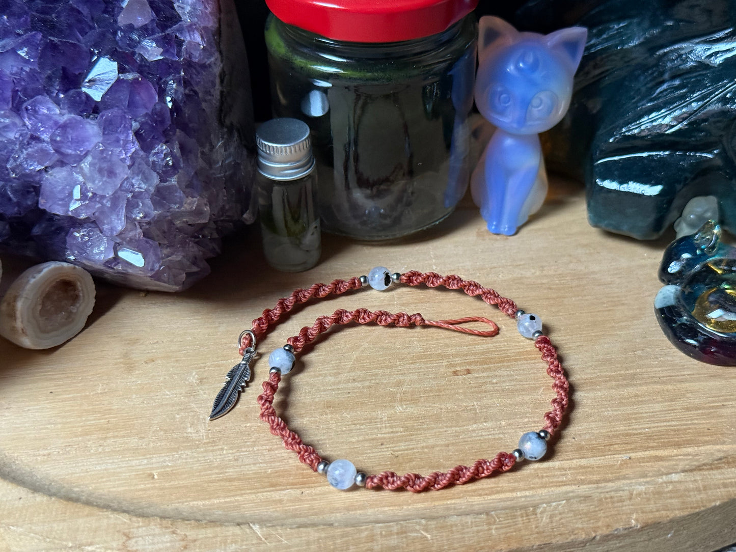 Haarsträhne mittelbraun