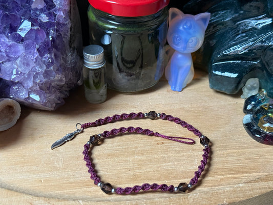 Haarsträhne bordeaux