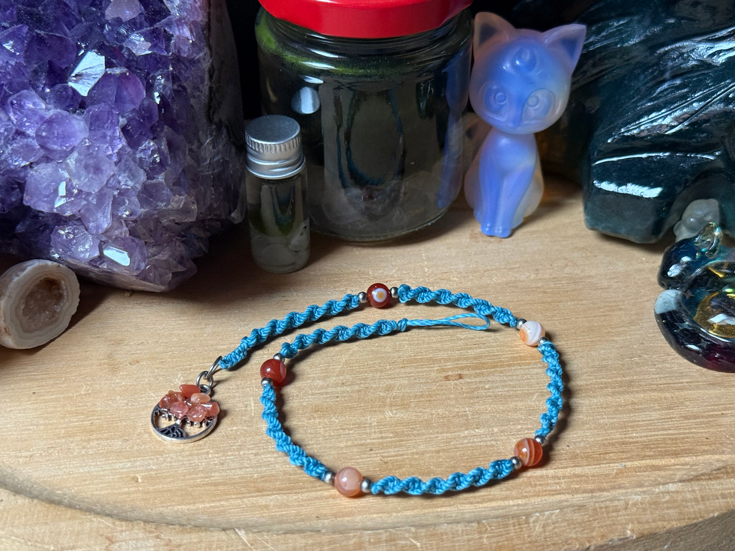 Haarsträhne Türkis