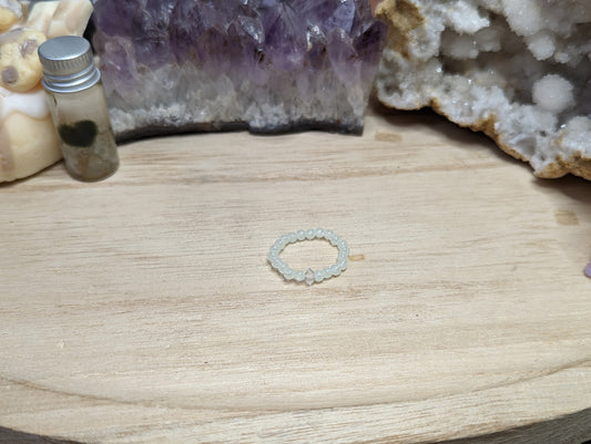 Herkimer Diamant Ring nachtleuchtend