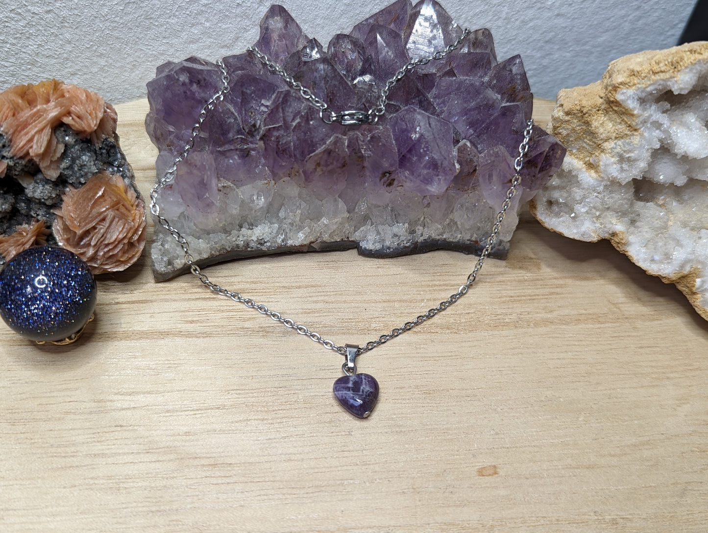 Amethyst Herz Kette