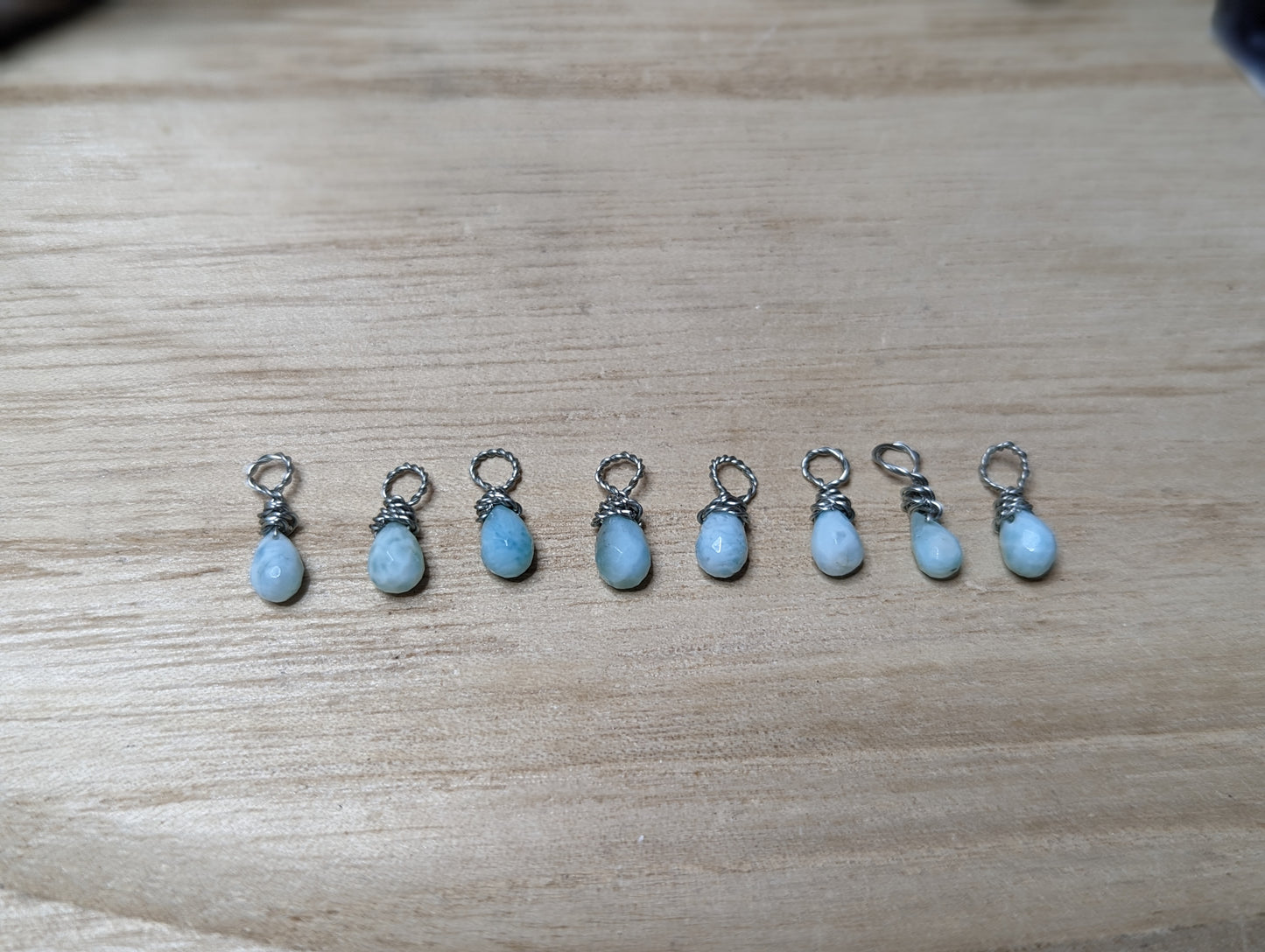 Larimar Tropfen Anhänger