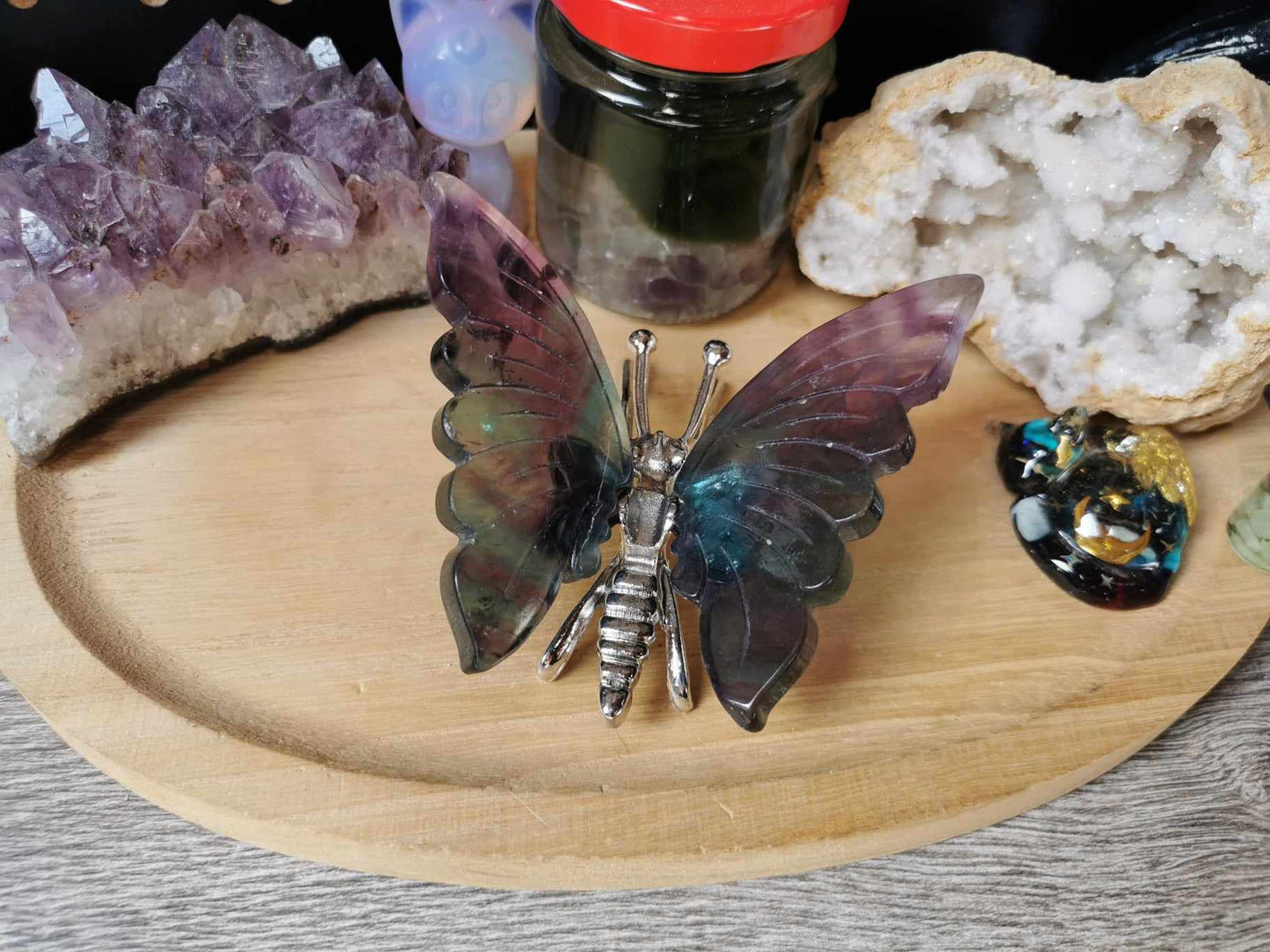 Schmetterling Figur Fluorit C