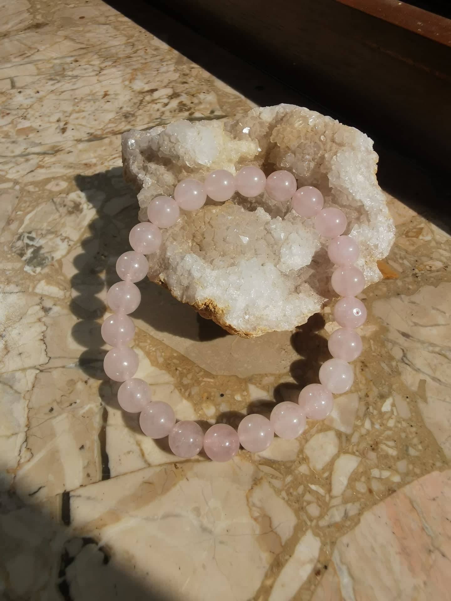 Rosenquarz Armband