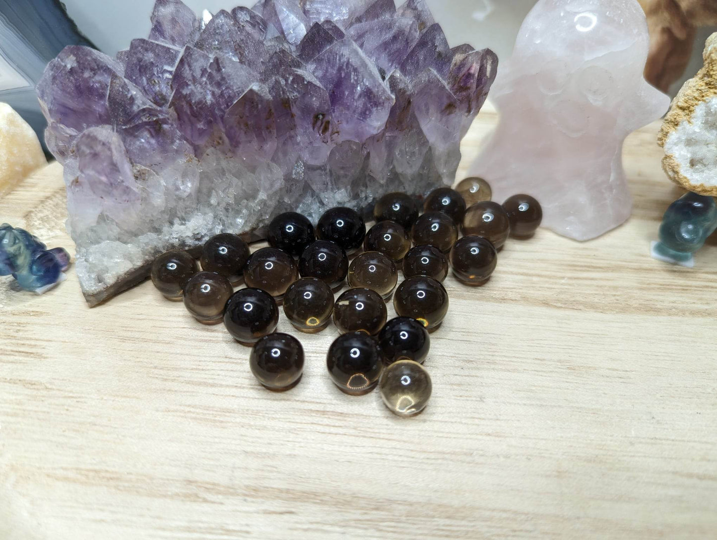 Rauchquarz Mini Kugeln