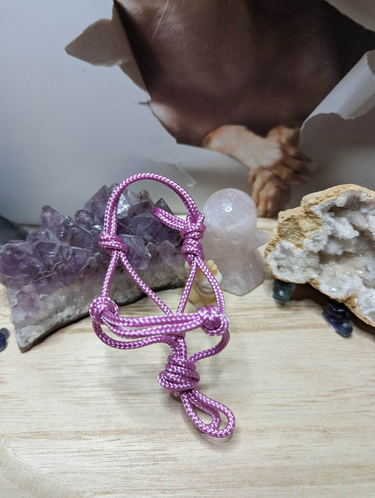 Mini Knotenhalfter Lila