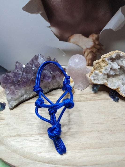 Mini Knotenhalfter Blau