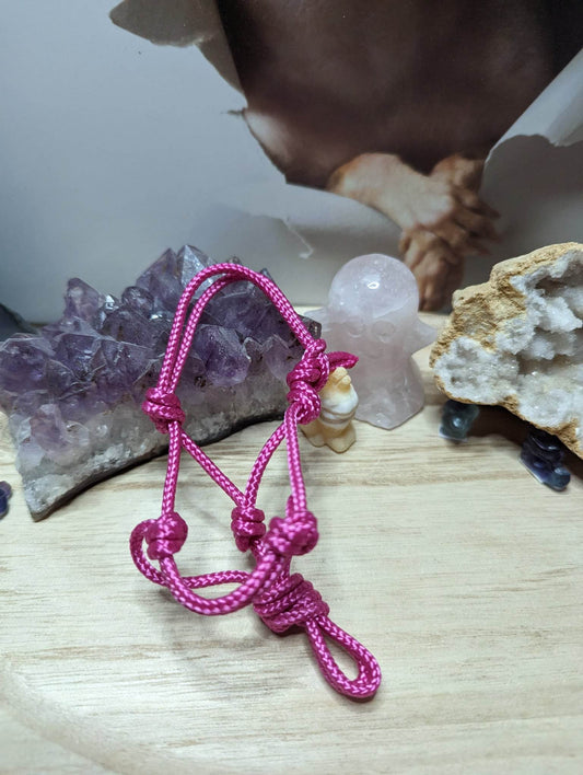 Mini Knotenhalfter Pink