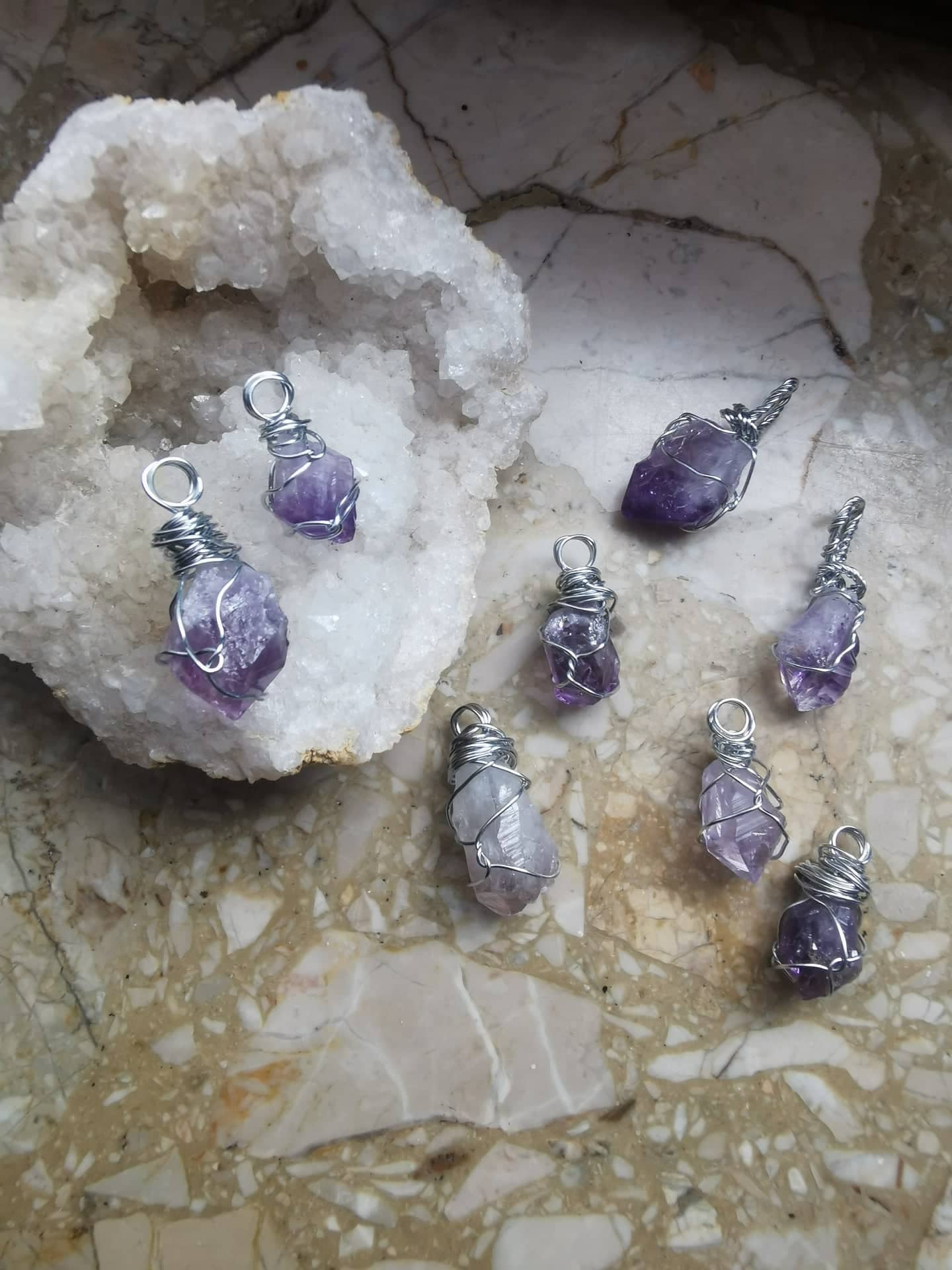 Amethyst Spitzen Anhänger