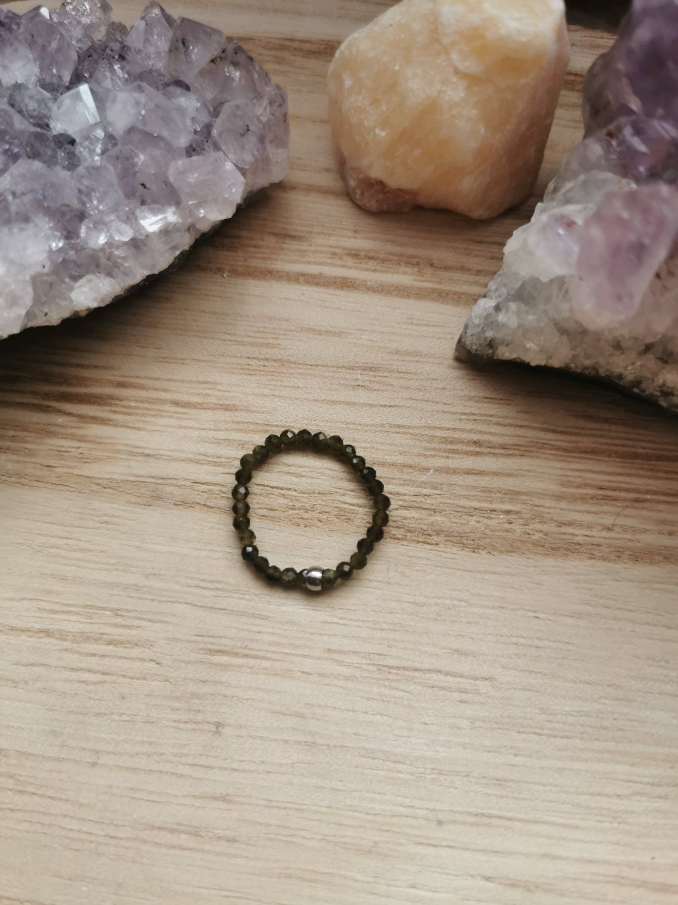 Gold Obsidian Ring