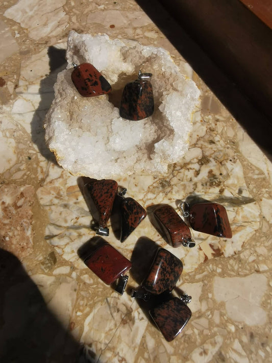 Mahagoni Obsidian Anhänger